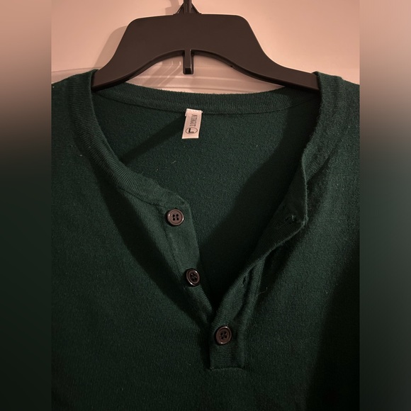 Men’s Nitagut size large green long sleeve shirt with buttons - Picture 2 of 4